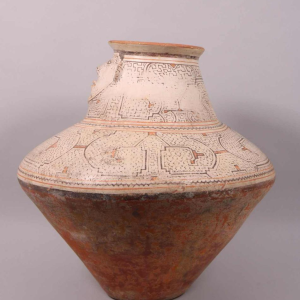 Shipibo anthropomorphic jar Peru