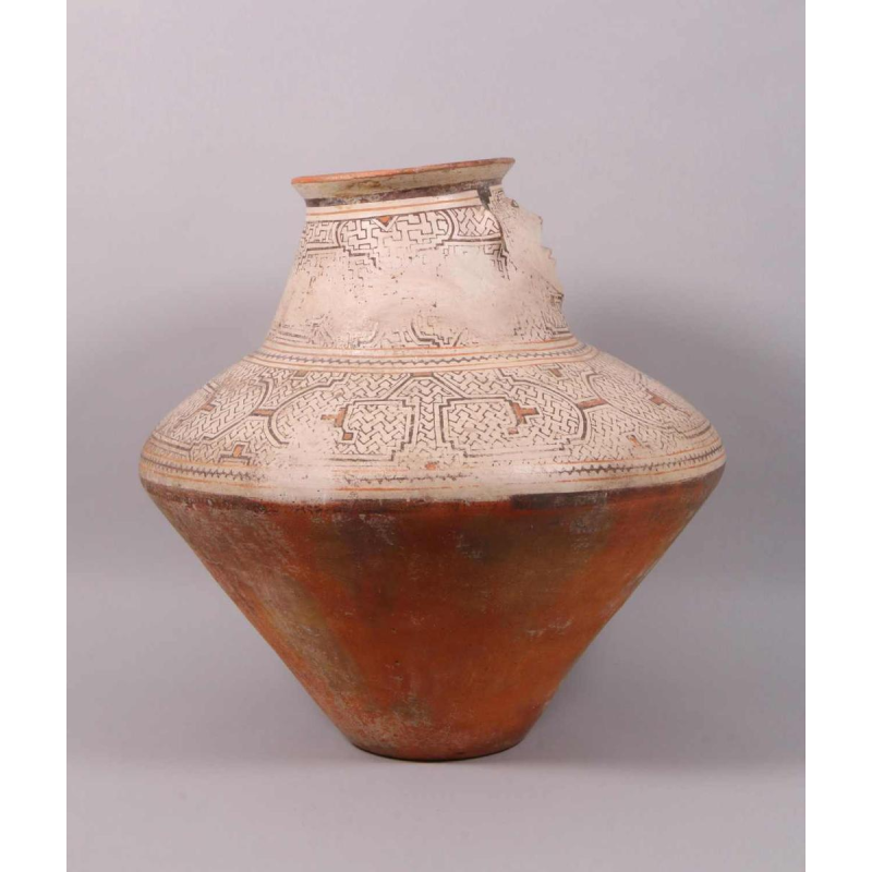 Shipibo anthropomorphic jar Peru