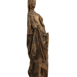 Beeldhouwwerk van hout “Sainte Barbe”, 16e eeuw