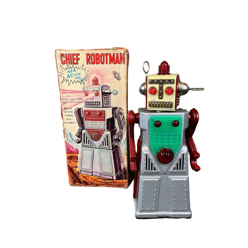 Chief Robotman, robot en métal Yoshiya, Japon ca 1960