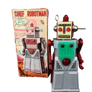 Chief Robotman, robot en métal Yoshiya, Japon ca 1960