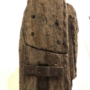 "Sainte Barbe" sculpture en bois sculpté, 16ème siècle