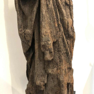 Beeldhouwwerk van hout “Sainte Barbe”, 16e eeuw