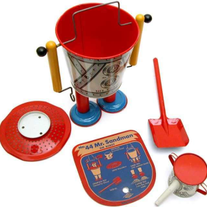 Mr Sandman The Robot Wolverine, metalen strandspeelgoed, perfecte staat 1947