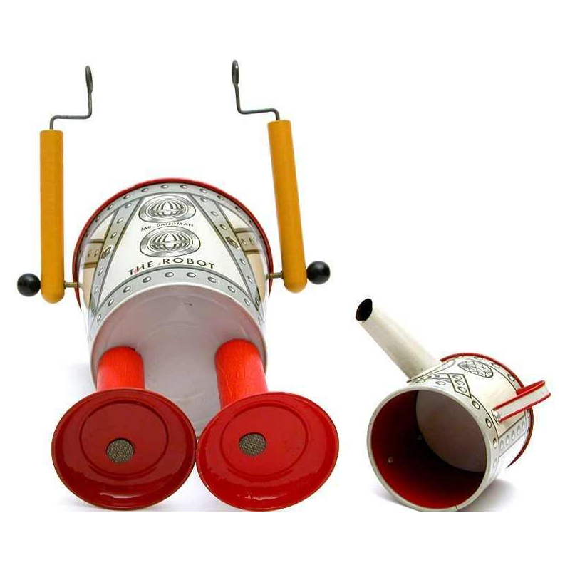 Mr Sandman The Robot Wolverine, metalen strandspeelgoed, perfecte staat 1947