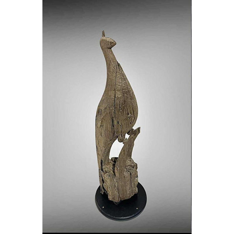 Pauw Mnong of Jarai Vietnam, Taeng hardhouten sculptuur, eind 19e eeuw