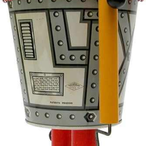 Mr Sandman The Robot Wolverine, metalen strandspeelgoed, perfecte staat 1947