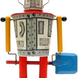 Mr Sandman The Robot Wolverine, jouet de plage en métal, parfait état 1947