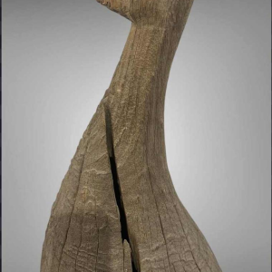 Paon Mnong ou Jarai Vietnam, sculpture en bois dur Taeng, fin 19ème siècle