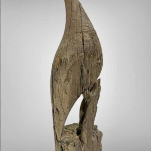 Peacock Mnong or Jarai Vietnam, Taeng hardwood sculpture, late 19th century
