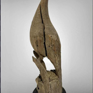 Peacock Mnong or Jarai Vietnam, Taeng hardwood sculpture, late 19th century