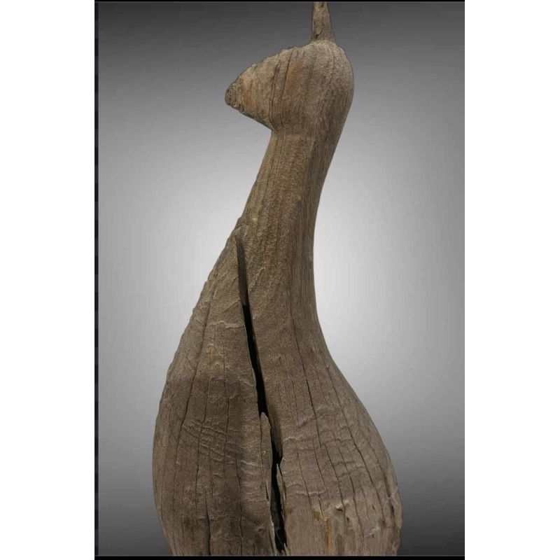 Pauw Mnong of Jarai Vietnam, Taeng hardhouten sculptuur, eind 19e eeuw