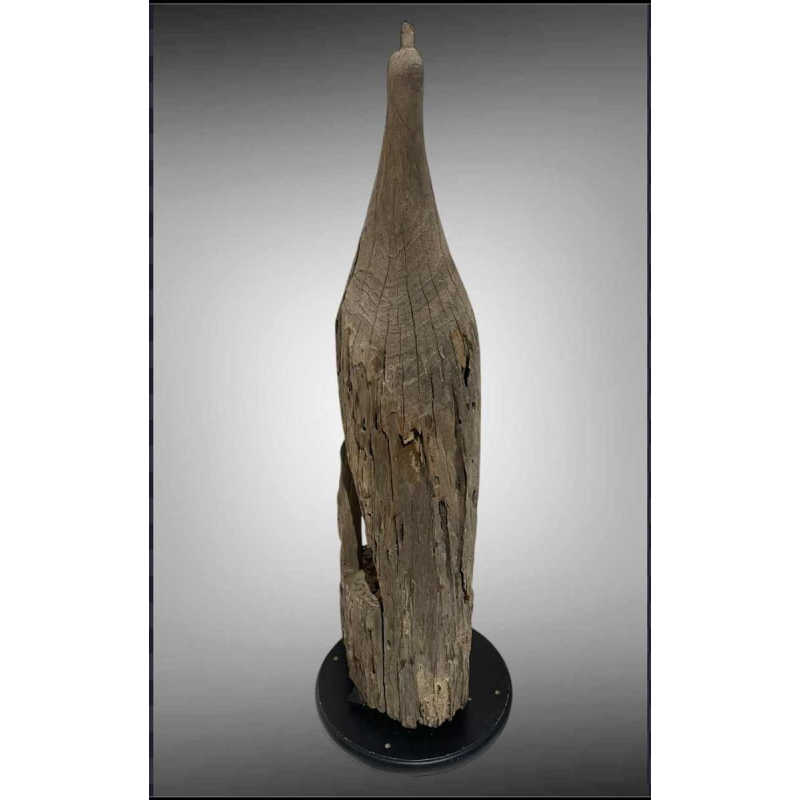 Peacock Mnong or Jarai Vietnam, Taeng hardwood sculpture, late 19th century