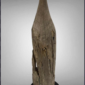Peacock Mnong or Jarai Vietnam, Taeng hardwood sculpture, late 19th century