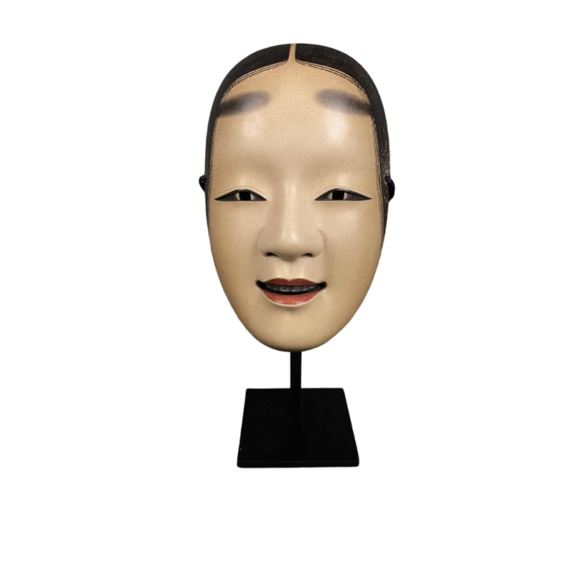 Masque Noh ,"waka Onna " Signé Ujiharu Fukakusa