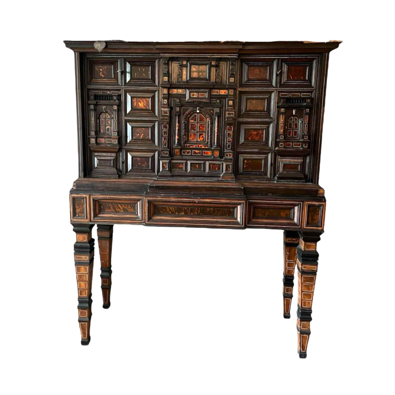 Cabinet anversois en écaille et palissandre, 17ème siècle