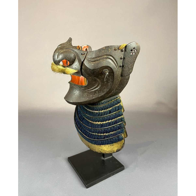 Menpo ressei Japon, atelier de Nara, école Haruta, époque milieu Edo.