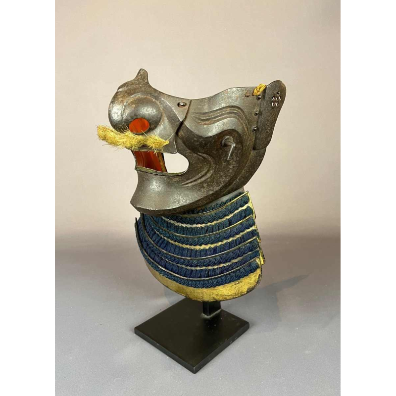 Menpo ressei Japon, atelier de Nara, école Haruta, époque milieu Edo.