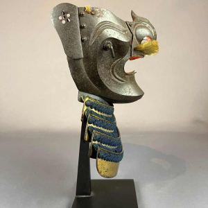 Menpo ressei Japon, atelier de Nara, école Haruta, époque milieu Edo.