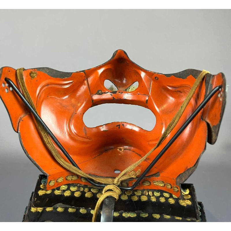 Menpo ressei Japon, atelier de Nara, école Haruta, époque milieu Edo.