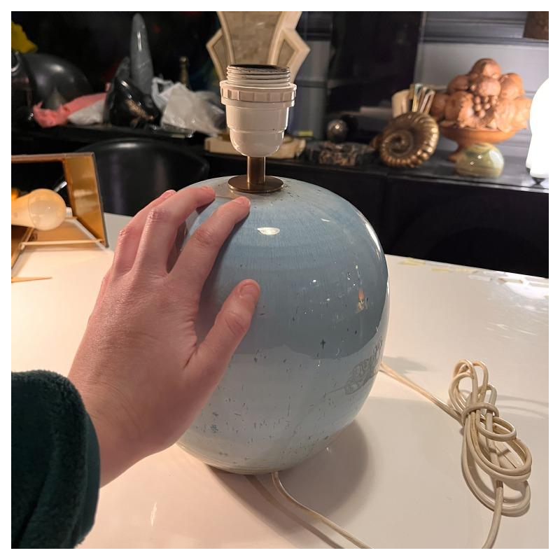 ANTONIO LAMPECCO, ceramic lamp base, ca 1980