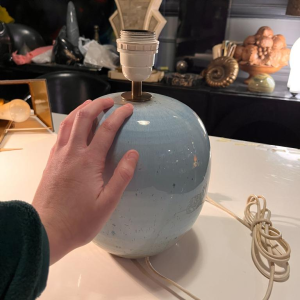 ANTONIO LAMPECCO, ceramic lamp base, ca 1980