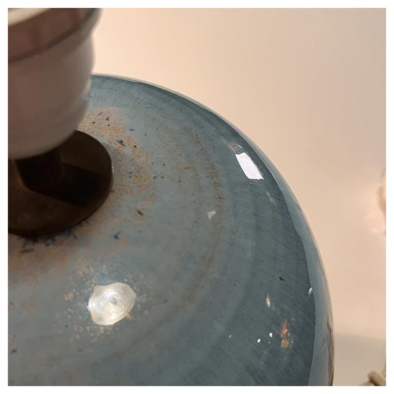 ANTONIO LAMPECCO, ceramic lamp base, ca 1980