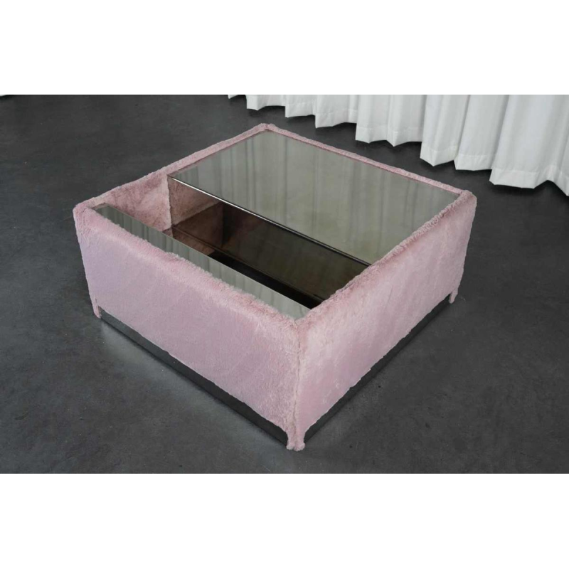 Table bar seventie's en fourrure