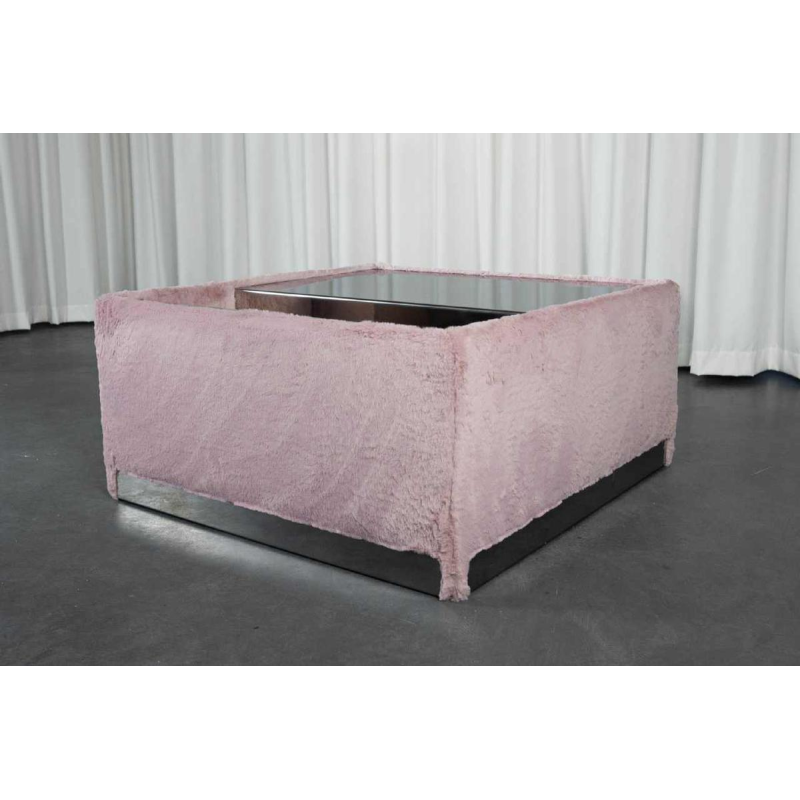 Table bar seventie's en fourrure