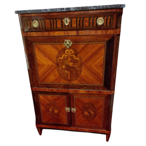 Lodewijk XVI stijl secretaire met ingelegde klep, 19e eeuw