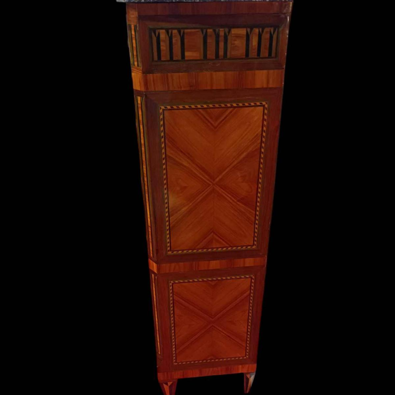 Secrétaire à abattant marqueté de style Louis XVI, époque XIXe s