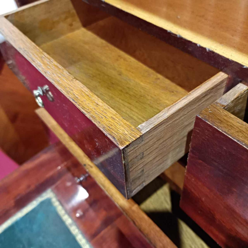 Lodewijk XVI stijl secretaire met ingelegde klep, 19e eeuw