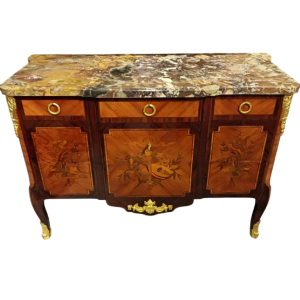 Transition Louis XV - Louis XVI chest of drawers stamped G.Lavigne