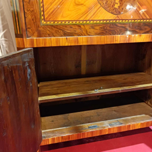 Louis XVI style secretary with inlaid flap, 19th century