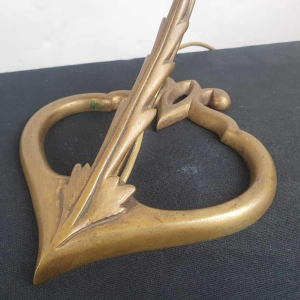 Daum Nancy, pair of Art Nouveau lamps with bronze bases and marmorated glass tulips, early 20th century