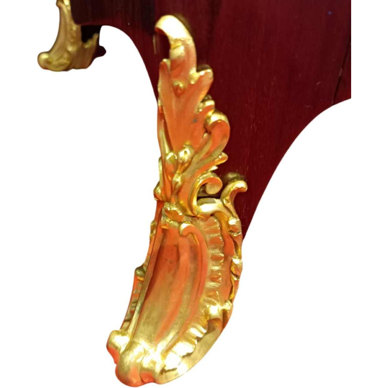 Napoleon III hoge kast gestempeld LEXCELLENT Paris, 2 deuren, marqueterie, brons, 19e eeuw