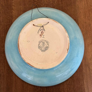 Emaux de Longwy, circular stag bowl with circled enamels enhanced JM (Justin Masson)