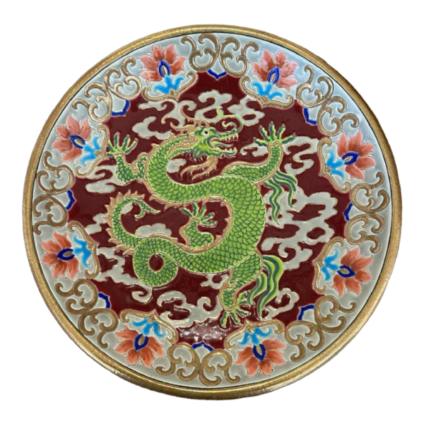 Emaux de Longwy & Rolande Rizzi, circular bowl with circled enamels, enhanced by Justin Masson