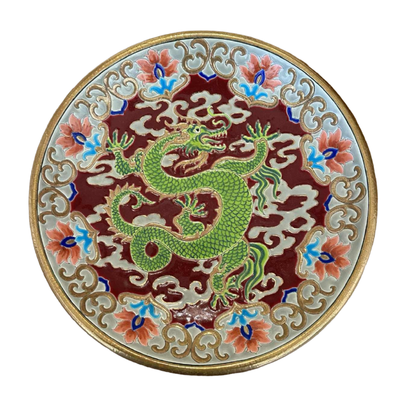 Emaux de Longwy & Rolande Rizzi, circular bowl with circled enamels, enhanced by Justin Masson