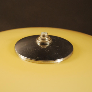 Art Deco tafellamp van metaal en opaline glas - circa 1930