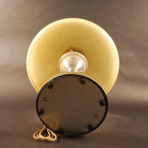 Art Deco tafellamp van metaal en opaline glas - circa 1930