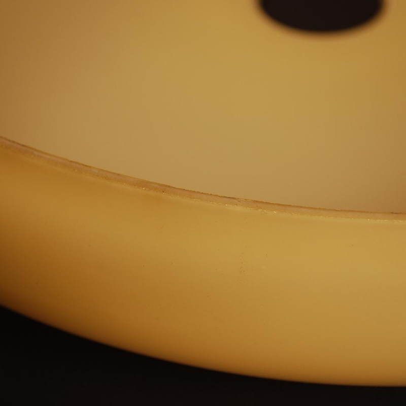 Lampe à poser Art Déco en métal et verre opaline - circa 1930