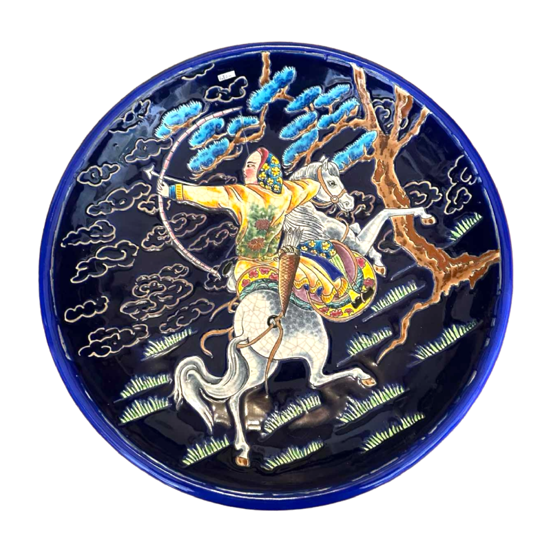 Emaux de Longwy, large circular bowl, ringed enamel with AK ( Albert Kirchstetter) enhancement decoration by Rizzi