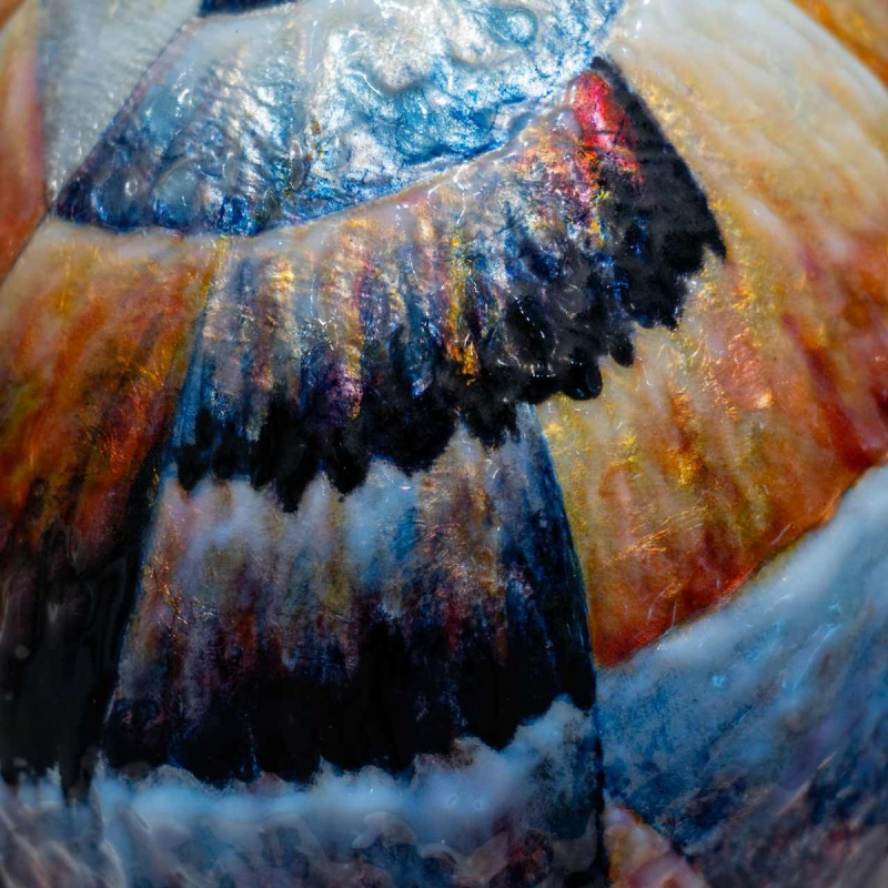 Camille Fauré (Limoges, emailleur Lucie Dadat), Art Deco vaas in verzilverd geëmailleerd koper, "Marcel"-vorm, ca. 1920