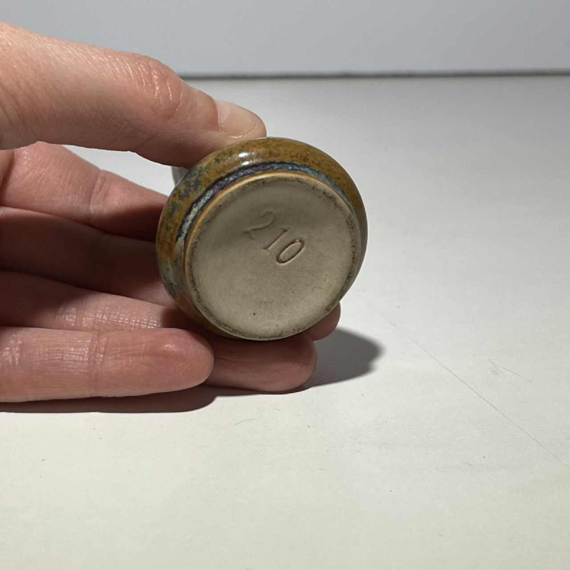 Denbac & Charles Greber, set of 7 stoneware miniature vases, France, early 20th century