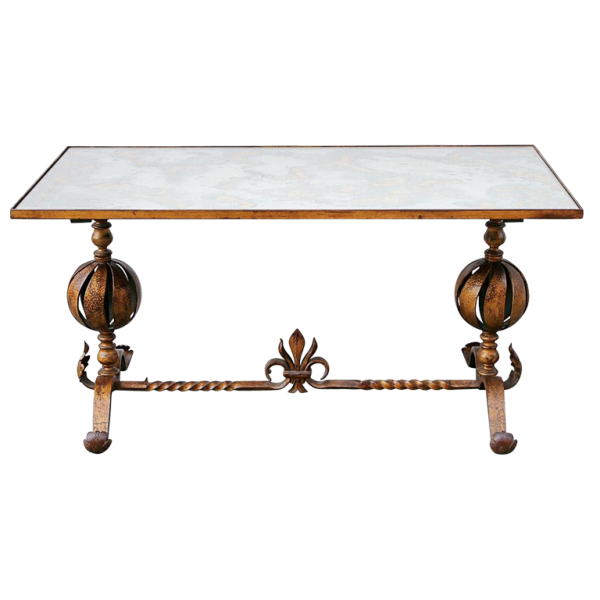 VERGULDE BRONZEN SALONTAFEL CIRCA 1940.