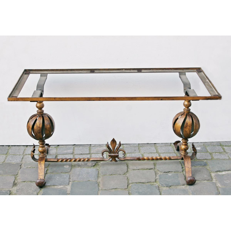 VERGULDE BRONZEN SALONTAFEL CIRCA 1940.