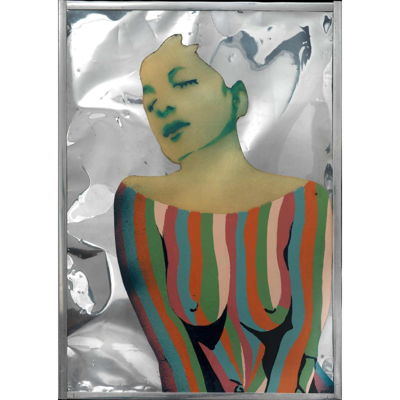 Evelyne Axell "La Prisonnière" 1968, Huile Pop'Art sur Clartex Aluminium / Toile