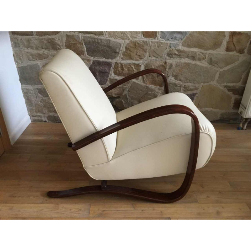 Jindrich Halabala voor THONET, Paar fauteuils "H269" Art Deco, 1930