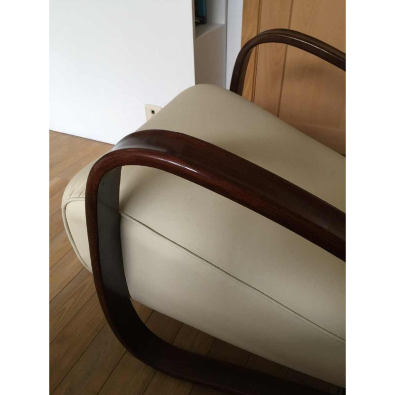 Jindrich Halabala pour THONET, Paire de fauteuils "H269" Art Déco, 1930